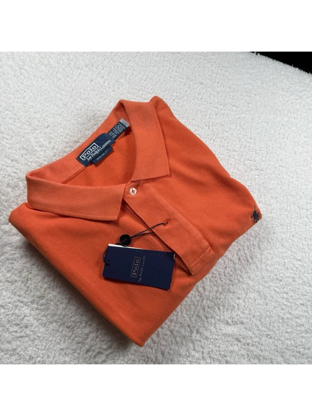 Polo Ralph Lauren Mens XXL Orange Classic Fit Mesh Polo Shirt NWT $168